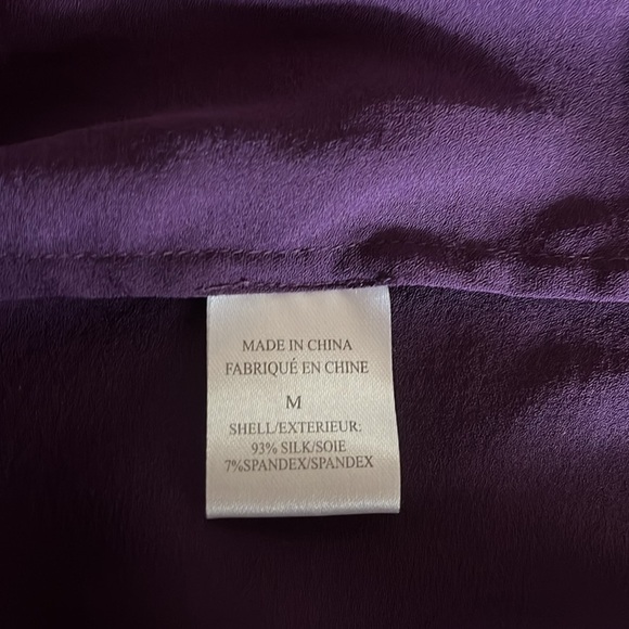 Theory Silk Purple Halter Top Size M - Picture 9 of 11